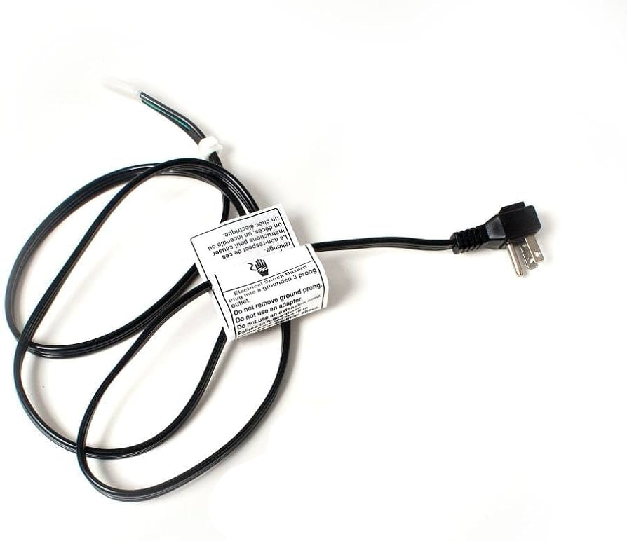 Whirlpool Washer Power Cord (replaces 285800) W10820044 Whirlpool Washer Power Cord (replaces 285800) W10820044